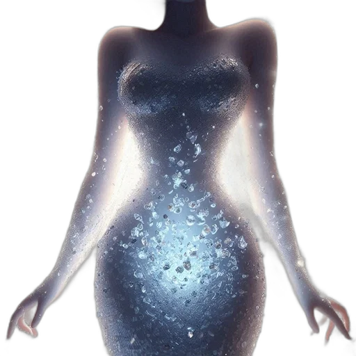 dress, creature, jewelry, robot transparent PNG cut-out