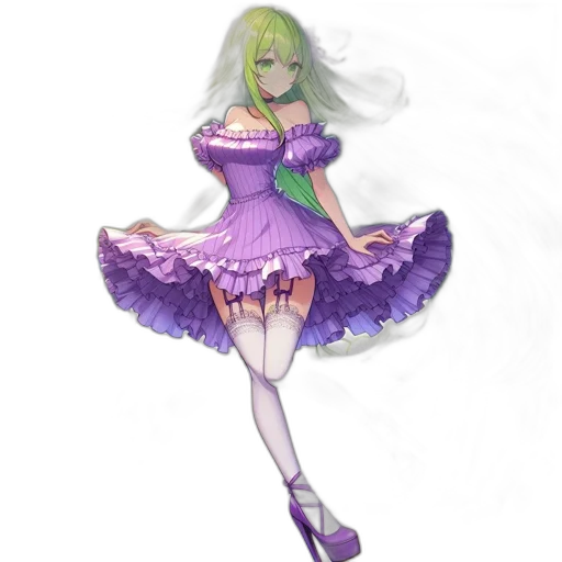 dress, fantasy art, concept art, 3d render transparent PNG cut-out