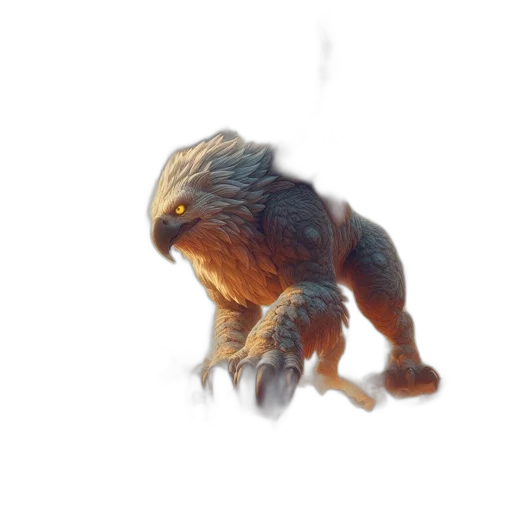 creature, animal, dragon, hair transparent PNG cut-out