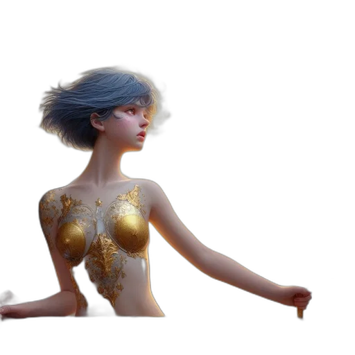 dress, jewelry, crown, hair transparent PNG cut-out