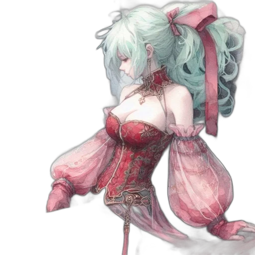 dress, weapon, staff, robot transparent PNG cut-out