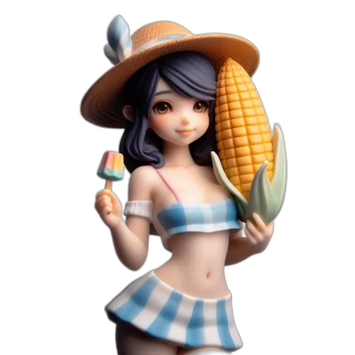 hat, food, 3d render, concept art transparent PNG cut-out