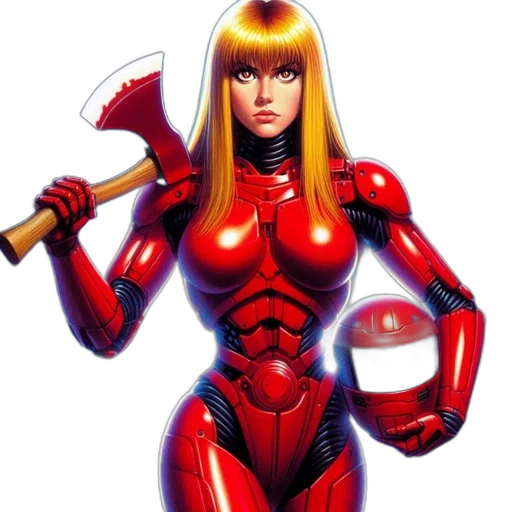 robot, weapon, comic book art, concept art transparent PNG cut-out