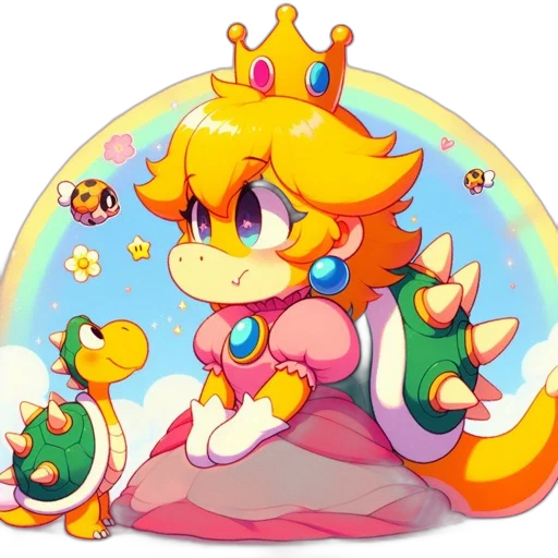 crown, dragon, staff, creature transparent PNG cut-out