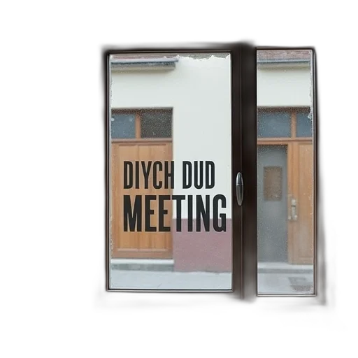 building, 3d render, window, message transparent PNG cut-out