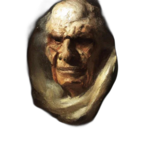 face, mask, creature, staff transparent PNG cut-out