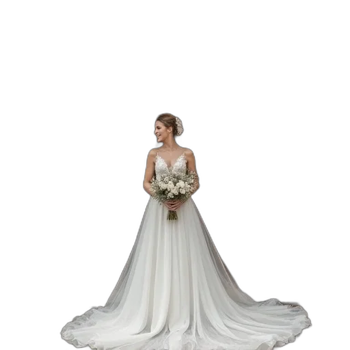 dress, jewelry, crown, 3d render transparent PNG cut-out