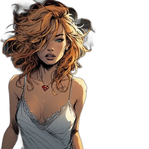 dress, comic book art, concept art, fantasy art transparent PNG cut-out