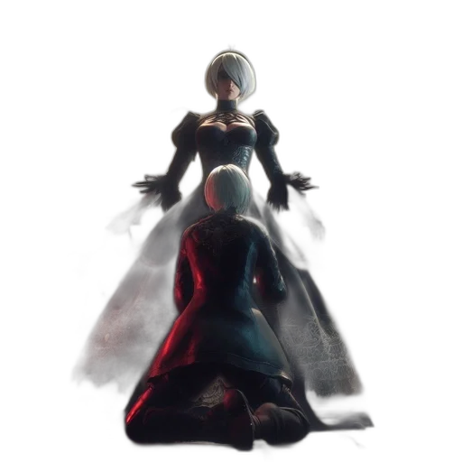dress, sword, robot, crown transparent PNG cut-out