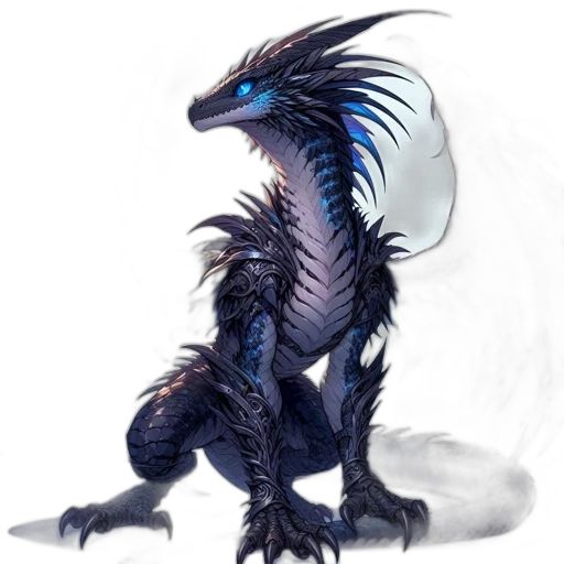 dragon, creature, staff, animal transparent PNG cut-out
