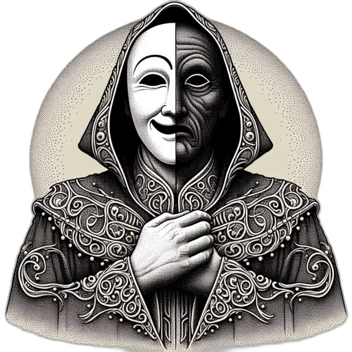 mask, face, staff, jewelry transparent PNG cut-out
