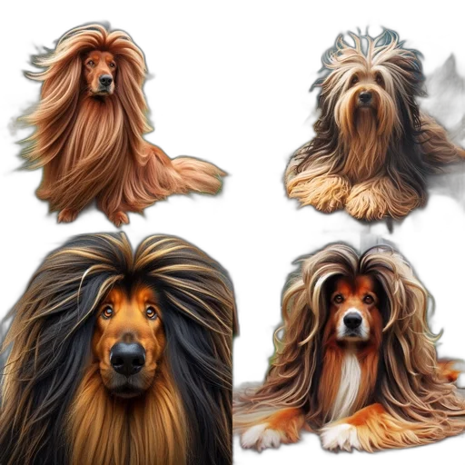 hair, animal, photorealistic, concept art transparent PNG cut-out