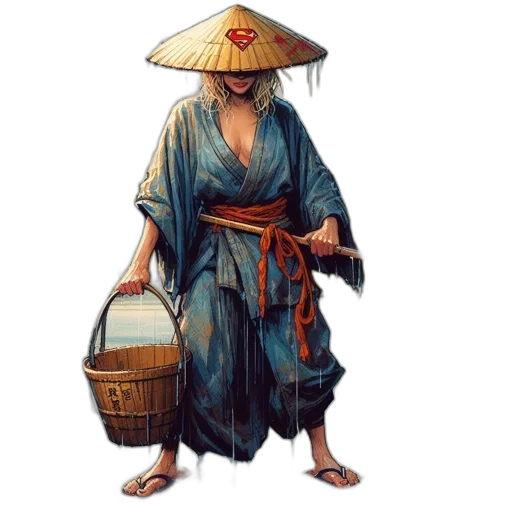 umbrella, staff, hat, concept art transparent PNG cut-out
