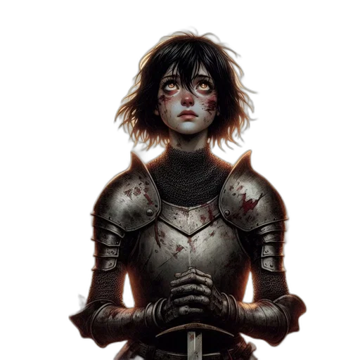 sword, weapon, face, fantasy art transparent PNG cut-out