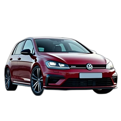 car, photorealistic, 3d render, volkswagen transparent PNG cut-out