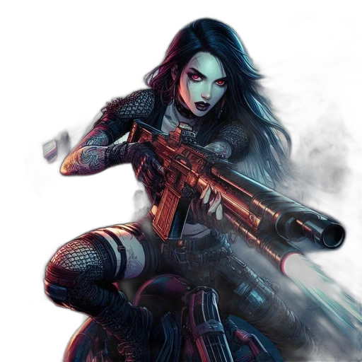 weapon, comic book art, concept art, fantasy art transparent PNG cut-out