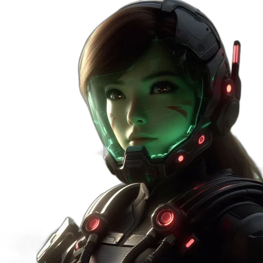 robot, face, cyberpunk, concept art transparent PNG cut-out