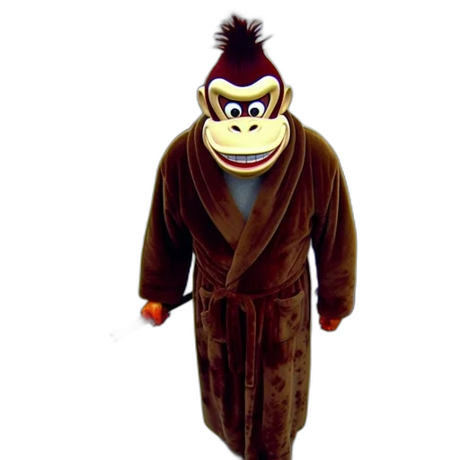 jacket, staff, animal, mask transparent PNG cut-out