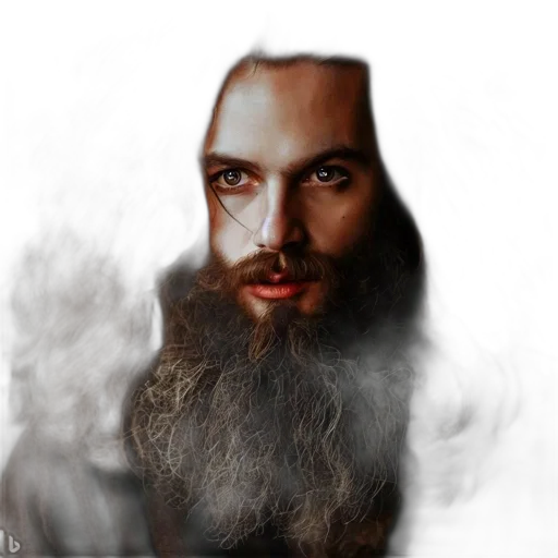 hair, face, creature, dragon transparent PNG cut-out