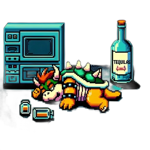 bottle, animal, food, pixel art transparent PNG cut-out