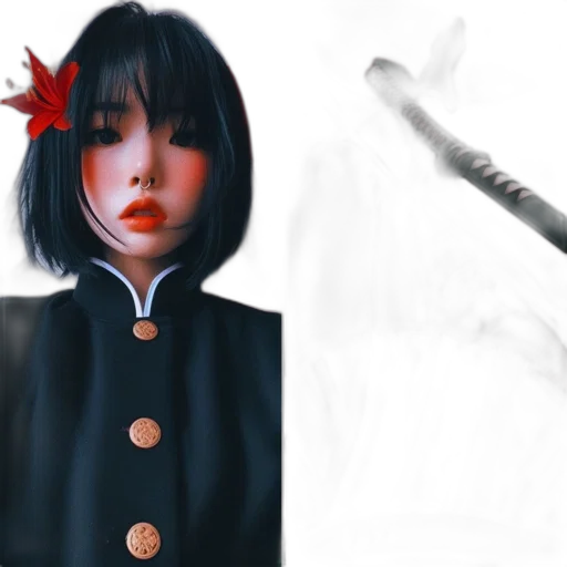 staff, sword, umbrella, jacket transparent PNG cut-out