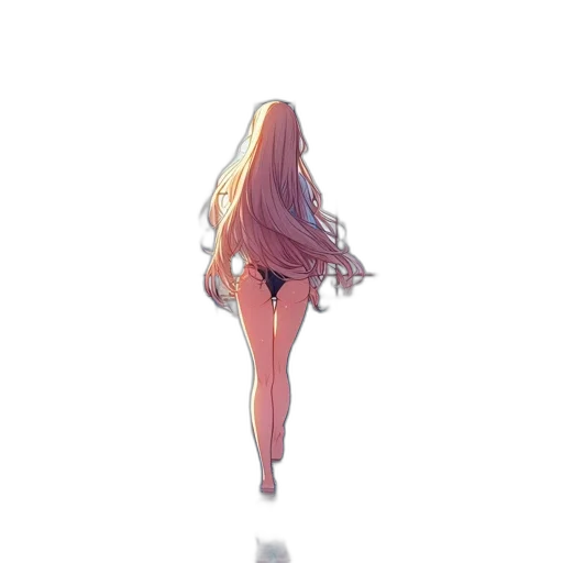 dress, hair, creature, robot transparent PNG cut-out