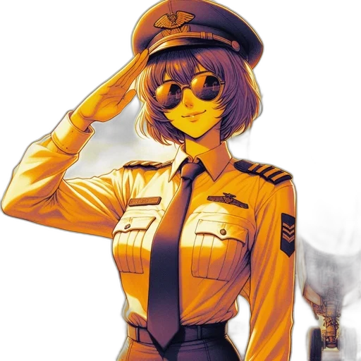 staff, weapon, hat, jacket transparent PNG cut-out