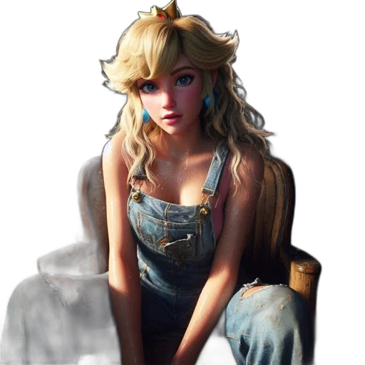 dress, face, crown, fantasy art transparent PNG cut-out