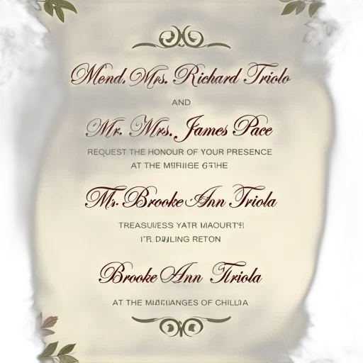 earth tones, wedding, invitation, card transparent PNG cut-out