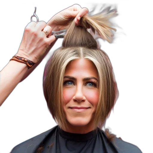 hair, staff, crown, photorealistic transparent PNG cut-out