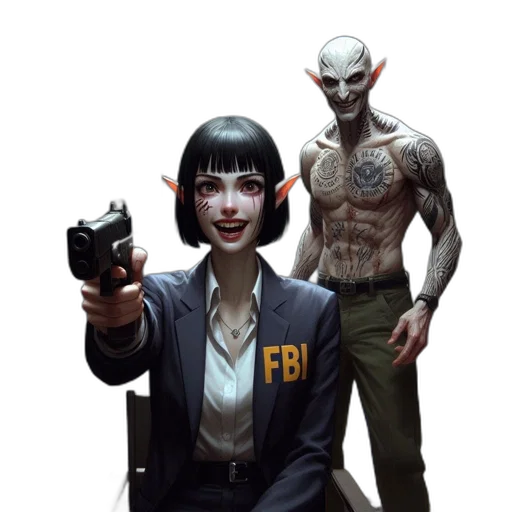 staff, jacket, weapon, concept art transparent PNG cut-out
