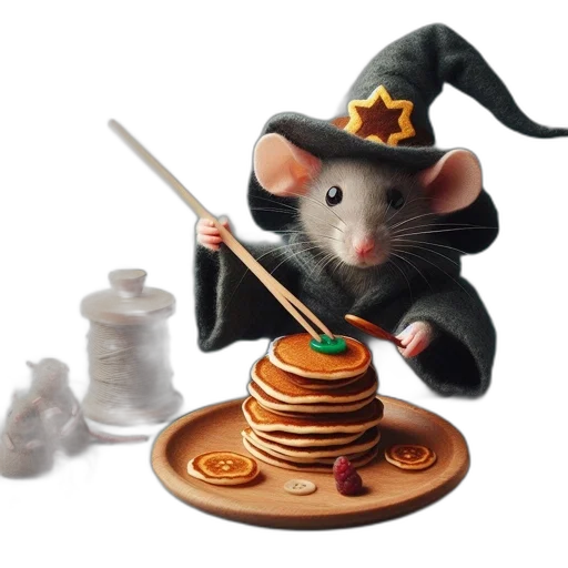 hat, staff, concept art, 3d render transparent PNG cut-out