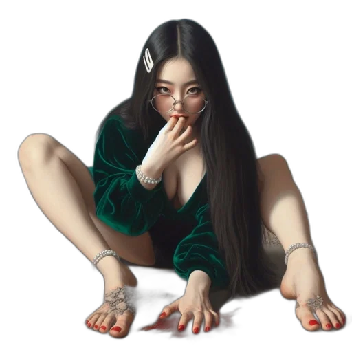 dress, creature, jewelry, shoes transparent PNG cut-out