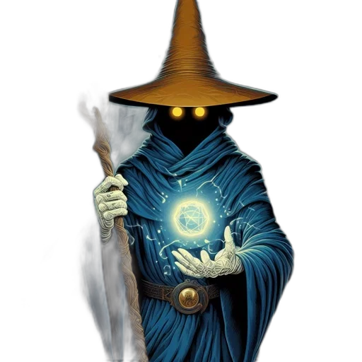 staff, hat, mask, sword transparent PNG cut-out