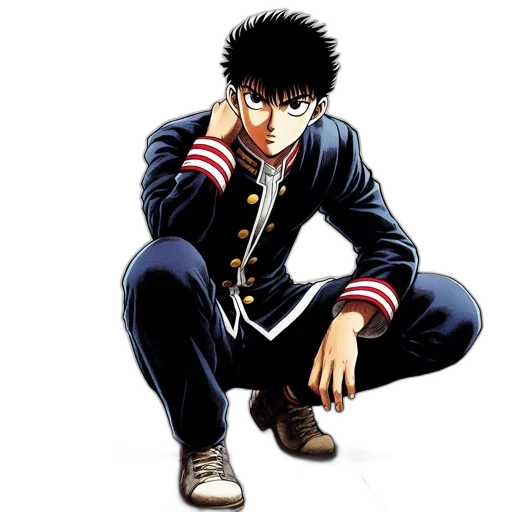 jacket, staff, anime, concept art transparent PNG cut-out