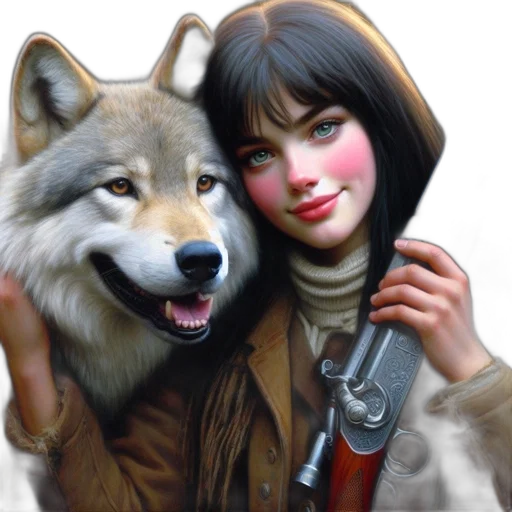 animal, fantasy art, concept art, photorealistic transparent PNG cut-out