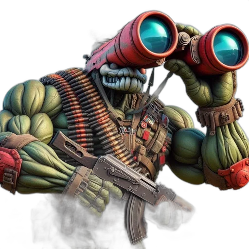 weapon, robot, creature, animal transparent PNG cut-out