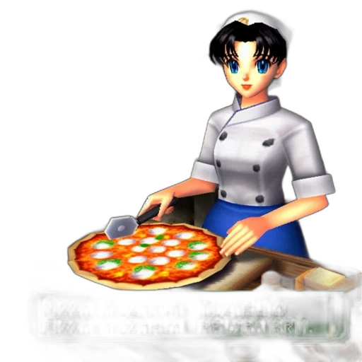 food, staff, 3d render, pixel art transparent PNG cut-out
