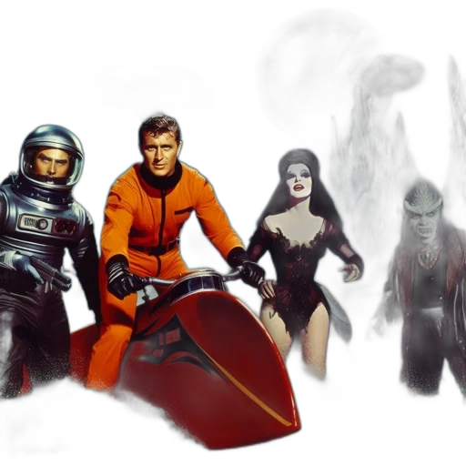 concept art, comic book art, fantasy art, outer space transparent PNG cut-out