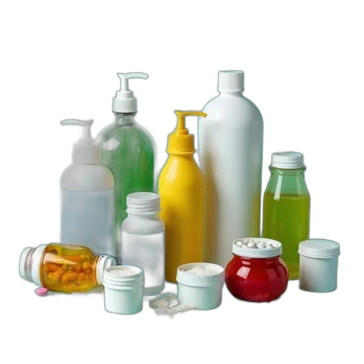 bottle, photorealistic, 3d render, green transparent PNG cut-out