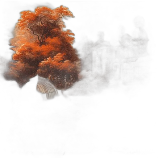 tree, dragon, crown, mask transparent PNG cut-out