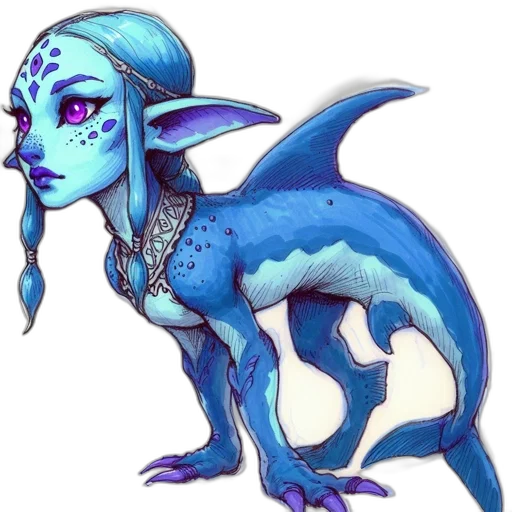 dragon, creature, staff, fantasy art transparent PNG cut-out