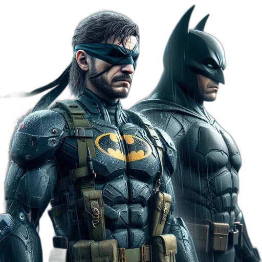 concept art, comic book art, two, characters transparent PNG cut-out