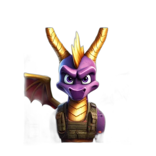 dragon, staff, mask, creature transparent PNG cut-out