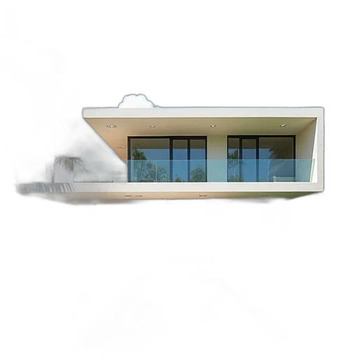 building, furniture, 3d render, photorealistic transparent PNG cut-out