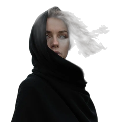 face, jacket, mask, dress transparent PNG cut-out