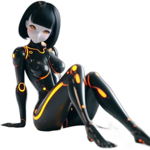 robot, dress, creature, concept art transparent PNG cut-out