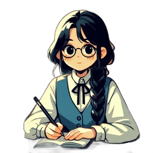staff, face, anime, cartoon transparent PNG cut-out