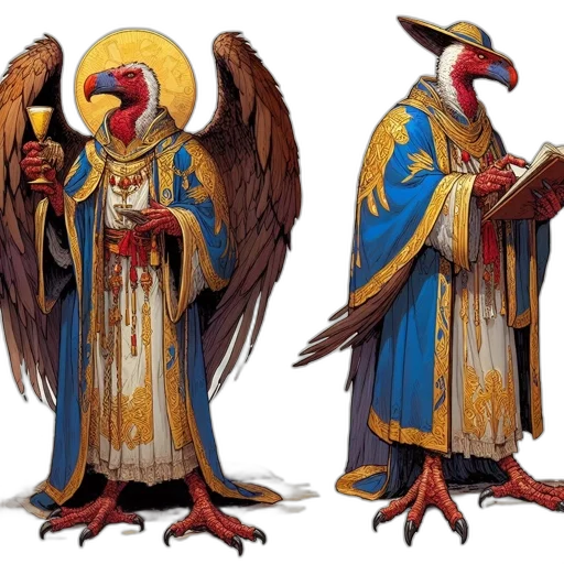 concept art, fantasy art, two, anthropomorphic transparent PNG cut-out