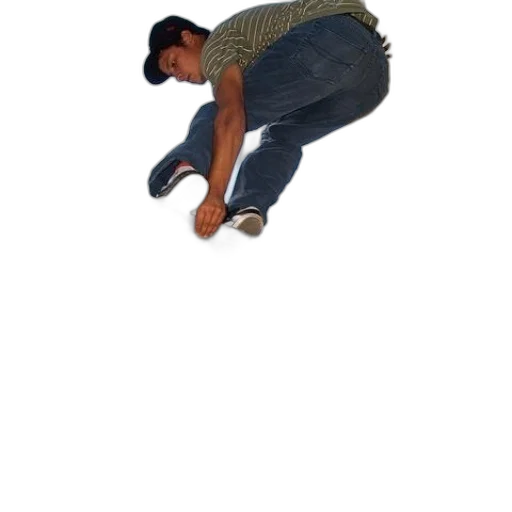 shoes, staff, creature, jacket transparent PNG cut-out
